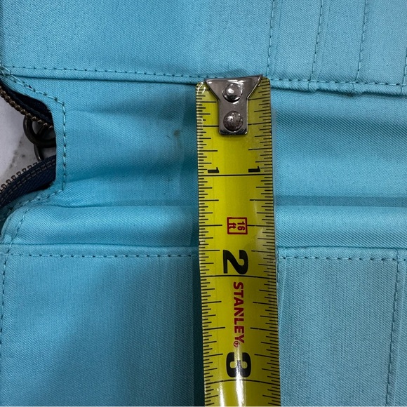 Travelon Anti-Theft RFID Blocking Wristlet Wallet - Navy Blue & Teal - Picture 8 of 10